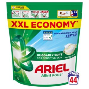 Skalbimo kapsulės Ariel All-in-1 PODS Sensitive, 44 vnt.