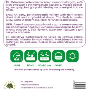 Sėklos, agurkai SMYK F1, 2 g - Image 2