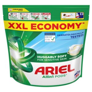 Skalbimo kapsulės Ariel All-in-1 PODS Sensitive, 44 vnt. - Image 2