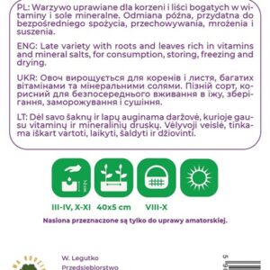 Sėklos, šakniavaisinės petražolės HALBLANGE, 5 g - Image 2