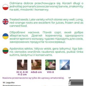 Sėklos, morkos KORAL, 5 g - Image 2