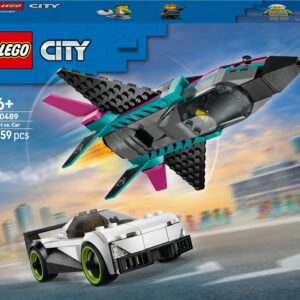 LEGO CITY 60489 Reaktyvinis lėktuvas prieš automobilį