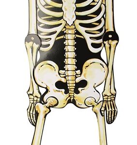 Dekoracija SKELETAS 747282, geltona, 800 mm