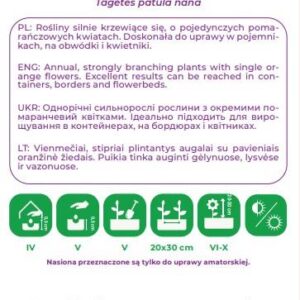 Sėklos serentis ORANGE, 1 g - Image 2