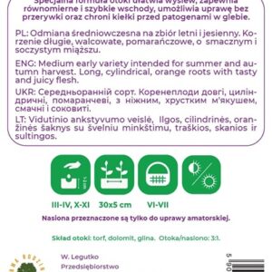 Sėklos, morkos NANTES 3, 300 vnt. - Image 2