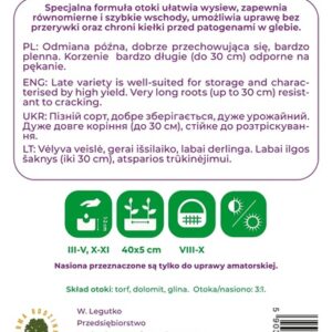 Sėklos, morkos FLAKKESE 2, 300 vnt. - Image 2