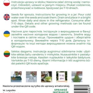 Sėklos daiginimui, ridikai, 25 g - Image 2