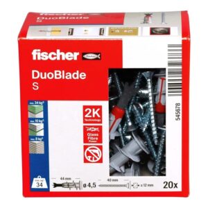 Kaištis Fischer DuoBlade, 29 mm x 4.5 mm, 20 vnt. - Image 2