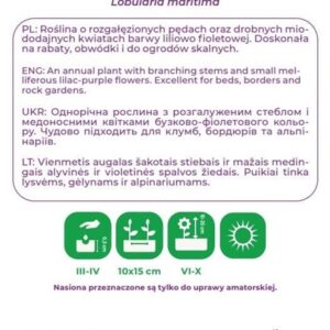 Sėklos lobuliarija VIOLET, 0.5 g - Image 2