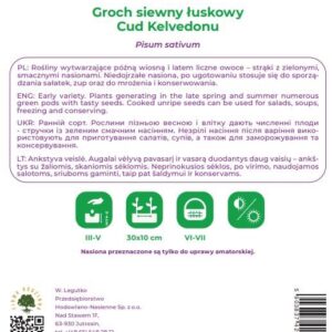 Sėklos, žirniai CUD KELVEDONU, 40 g - Image 2