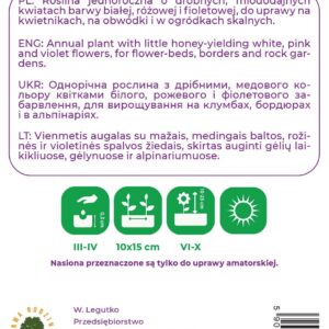 Sėklos lobuliarija MIX, 0.5 g - Image 2