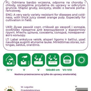 Sėklos, melionai EMIR, 1 g - Image 2