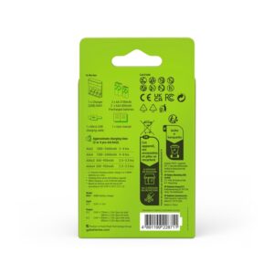 USB kroviklis GP RECHARGE+2xAA+2xAAA įkr. elementai - Image 3