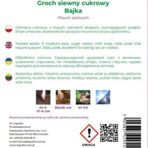 Sėklos, žirniai BAJKA, 40 g - Image 2