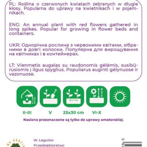 Sėklos šalavijas RED, 0.5 g - Image 2