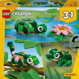 LEGO CREATOR 3 IN 1 31377 Turtle with a Water Lily Flower - Image 2