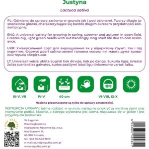 Sėklos, salotos JUSTYNA, 5 m - Image 2