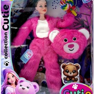 Lėlė Emily With Bear Costume QJ201C, 32 cm