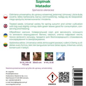 Sėklos, špinatai MATADOR, 20 g - Image 2