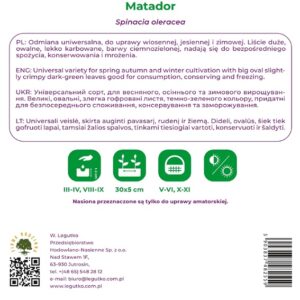 Sėklos, špinatai MATADOR, 20 g - Image 2