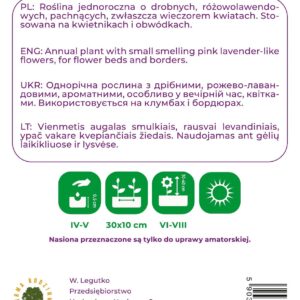 Sėklos leukonija PINK VIOLET, 5 g - Image 2