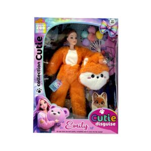 Lėlė Emily With Fox Costume QJ201A, 32 cm