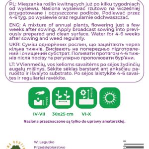 Sėklos vienmečių gėlių mišinys LAST MINUTE, 1 g - Image 2