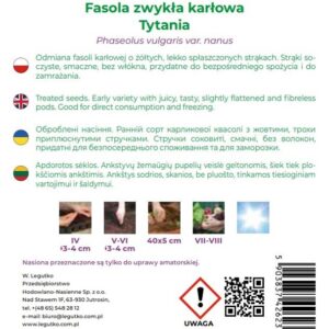 Sėklos, šparaginės pupelės TYTANIA, 30 g - Image 2