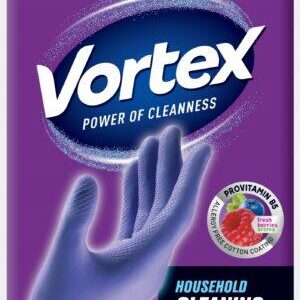 Pirštinės guminės Vortex, lateksas, violetinė, S - Image 1