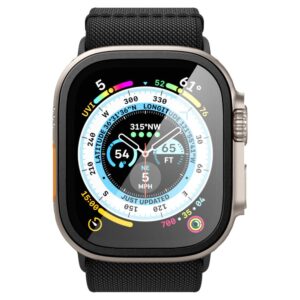 Spigen Glas.tR Slim Pro Apsauginis stiklas skirtas Apple Watch Ultra (49mm) - Black - Image 5