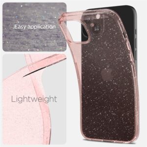 Spigen Liquid Crystal Glitter Apple iPhone 15 dėklas - Pink/Transparent - Image 4
