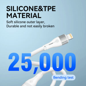 Wozinsky WSTCL1 Lightning / USB-C PD 27W kabelis 1 m - baltos spalvos - Image 7