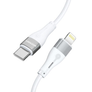 Wozinsky WSTCL1 Lightning / USB-C PD 27W kabelis 1 m - baltos spalvos - Image 3