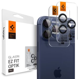 Spigen Optik.tR EZ Fit kameros apsauga skirta Apple iPhone 14 Pro / Pro Max / 15 Pro / Pro Max - Titanium Blue 2 pcs.
