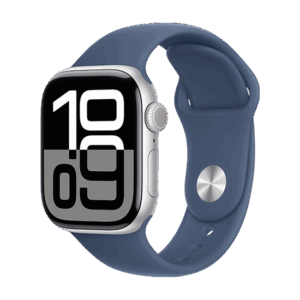 Išmanusis laikrodis Apple Watch Series 10 GPS 42mm Silver Aluminium Case with Sport Band S/M - Denim