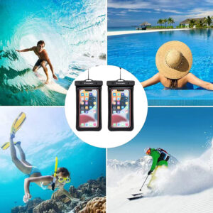 Wozinsky WWE-01 waterproof case with PVC armband - juodos spalvos - Image 3