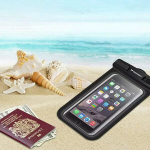 Wozinsky WWE-01 waterproof case with PVC armband - juodos spalvos - Image 4