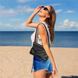 Wozinsky WWS-01 Waterproof PVC Waist Bag - juodos spalvos - Image 3