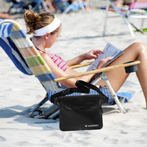 Wozinsky WWS-01 Waterproof PVC Waist Bag - juodos spalvos - Image 7