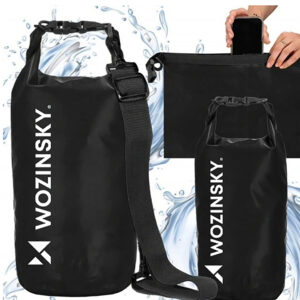 Wozinsky WWK-20 waterproof bag skirtas sup kayak 20l - juodos spalvos - Image 4