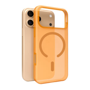 Puro Daylight Magsafe Compatible Silicone dėklas skirtas Apple iPhone 17 Pro - Translucent Orange