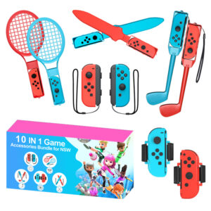 Nintendo Switch Sports 10-in-1 Family Accessory Pack - Red and Blue - Image 2