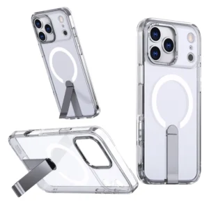 Hybrid Armor X Case skirtas Samsung Galaxy S26 Plus with Stand, Compatible with MagSafe - skaidrus - Image 3
