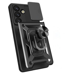 Hybrid Armor Camshield dėklas skirtas Sasung Galaxy S26 - juodos spalvos - Image 8