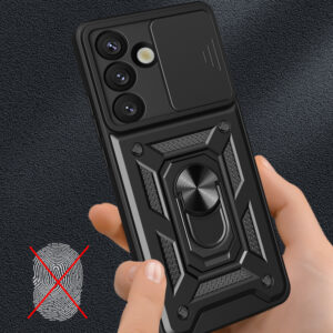 Hybrid Armor Camshield dėklas skirtas Sasung Galaxy S26 - juodos spalvos - Image 9