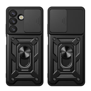 Hybrid Armor Camshield Case skirtas Sasung Galaxy S26 Ultra - juodos spalvos - Image 4