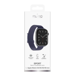 Puro Sport Strap for Apple Watch 44/45/46/49mm - Navy Blue - Image 2