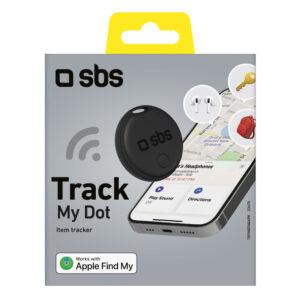 SBS Track My Circle Locator Compatible with Apple Find My - Black - Image 2