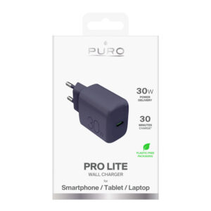 Puro Pro Lite 30W USB-C Wall Charger - Gray - Image 2