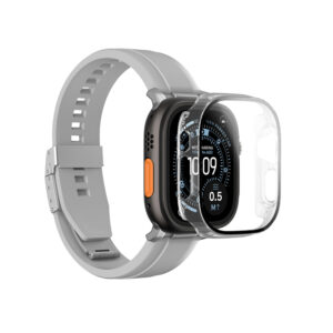 AmazingThing Radix Glass Screen Protector with dėklas skirtas Apple Watch UItra 3 49mm - Clear - Image 5